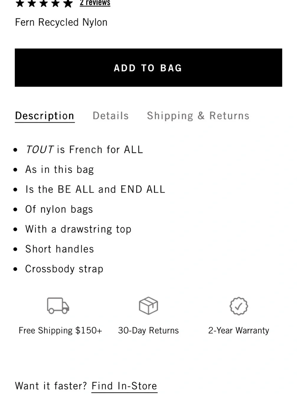 Clare V- Sac Tout Bright Pink Drawstring Tote Bag with Removable Strap - Picture 5 of 6
